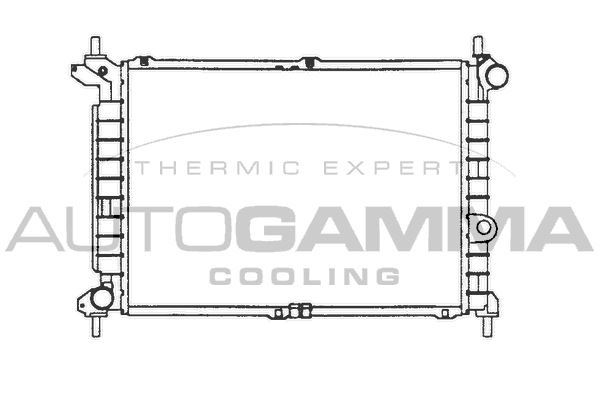 AUTOGAMMA Jäähdytin,moottorin jäähdytys 101224