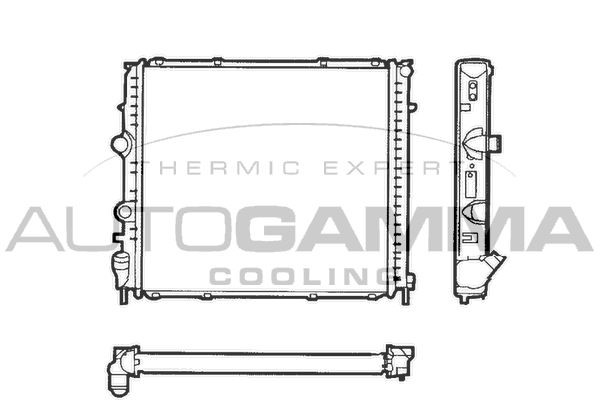AUTOGAMMA Jäähdytin,moottorin jäähdytys 101246