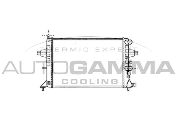 AUTOGAMMA Jäähdytin,moottorin jäähdytys 101338