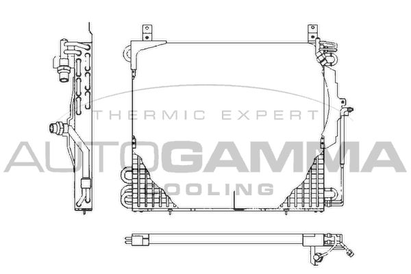 AUTOGAMMA Lauhdutin, ilmastointilaite 101698