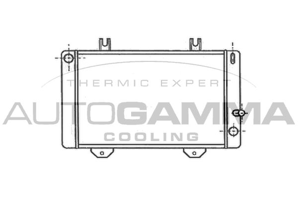 AUTOGAMMA Jäähdytin,moottorin jäähdytys 102084