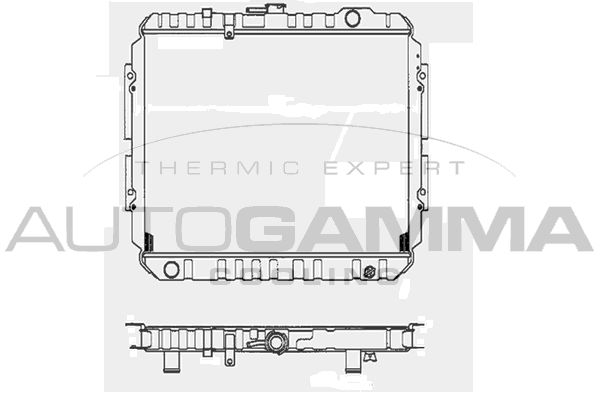 AUTOGAMMA Jäähdytin,moottorin jäähdytys 102128