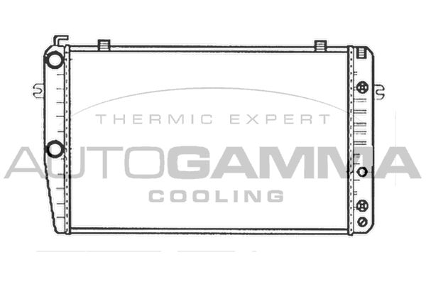 AUTOGAMMA Jäähdytin,moottorin jäähdytys 102154