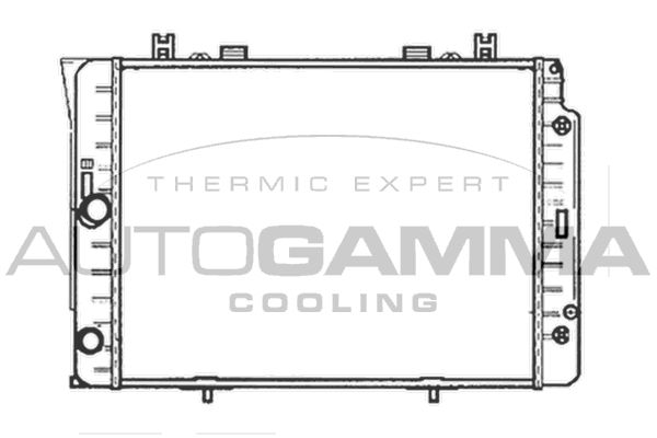 AUTOGAMMA Jäähdytin,moottorin jäähdytys 102162