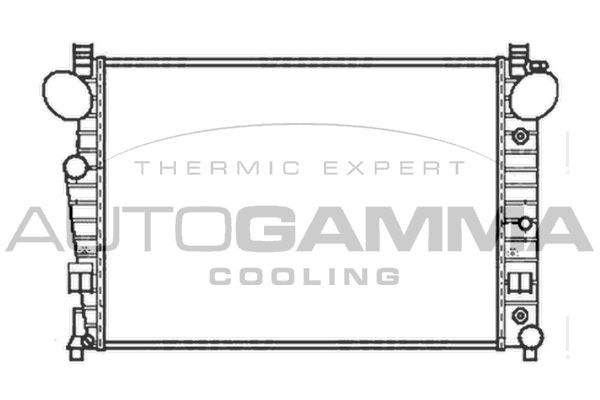 AUTOGAMMA Jäähdytin,moottorin jäähdytys 102167