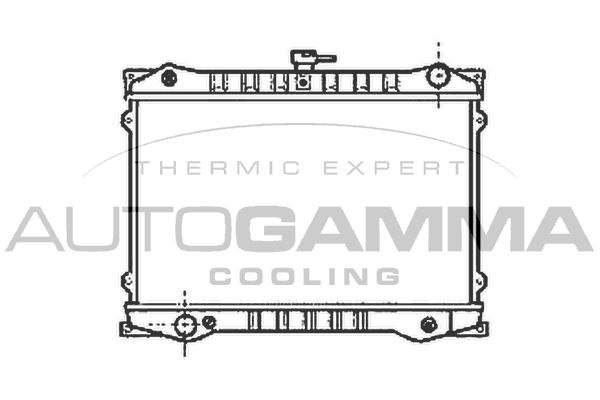 AUTOGAMMA Jäähdytin,moottorin jäähdytys 102183