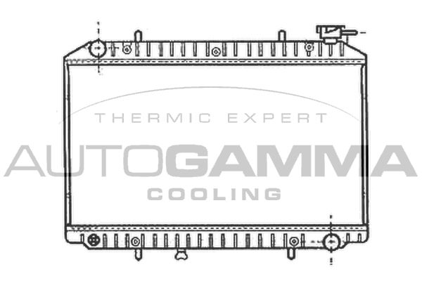 AUTOGAMMA Jäähdytin,moottorin jäähdytys 102201