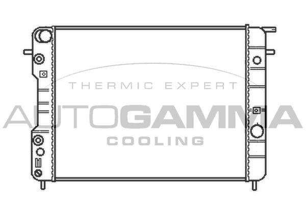 AUTOGAMMA Jäähdytin,moottorin jäähdytys 102253