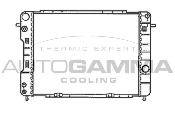AUTOGAMMA Jäähdytin,moottorin jäähdytys 102256