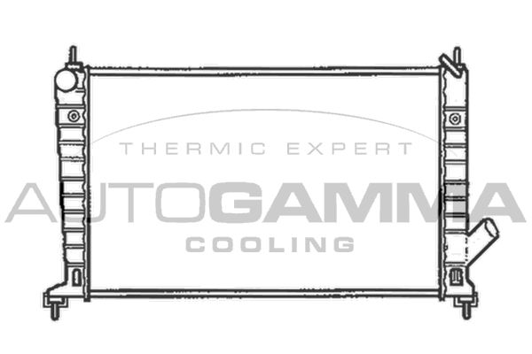 AUTOGAMMA Jäähdytin,moottorin jäähdytys 102301