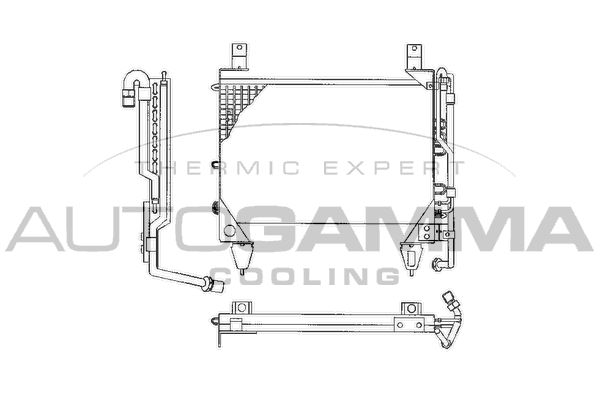 AUTOGAMMA Lauhdutin, ilmastointilaite 102693