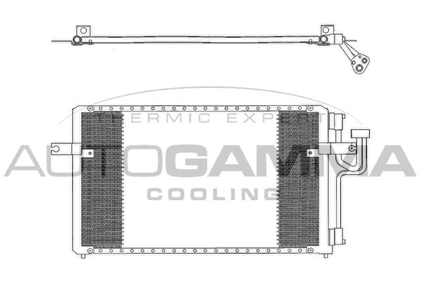 AUTOGAMMA Lauhdutin, ilmastointilaite 102708