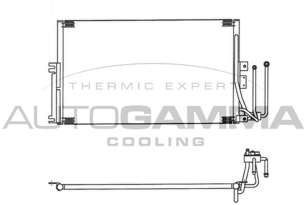 AUTOGAMMA Lauhdutin, ilmastointilaite 102744