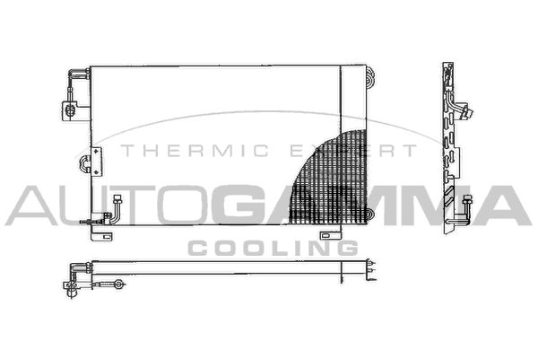 AUTOGAMMA Lauhdutin, ilmastointilaite 102757