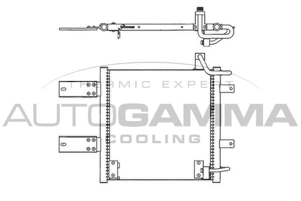 AUTOGAMMA Lauhdutin, ilmastointilaite 102781