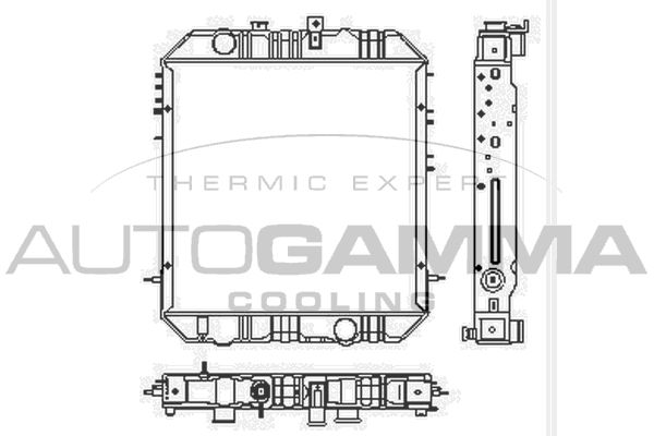 AUTOGAMMA Jäähdytin,moottorin jäähdytys 102926