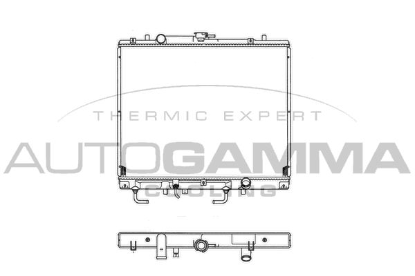 AUTOGAMMA Jäähdytin,moottorin jäähdytys 102930