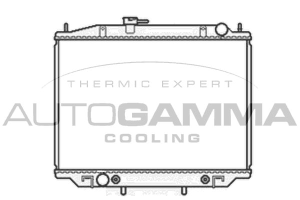 AUTOGAMMA Jäähdytin,moottorin jäähdytys 102932