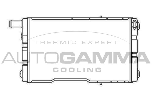 AUTOGAMMA Jäähdytin,moottorin jäähdytys 102968