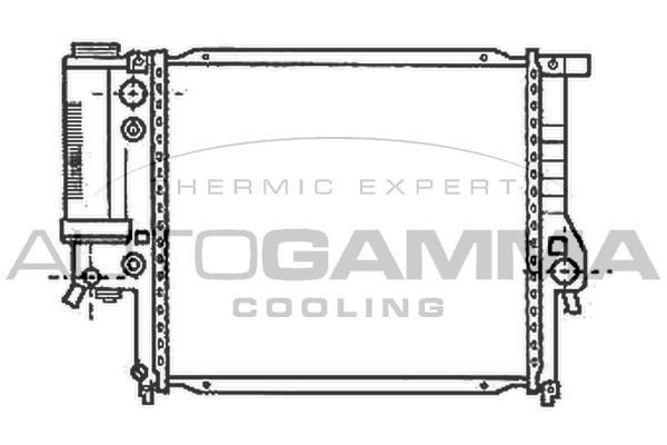 AUTOGAMMA Jäähdytin,moottorin jäähdytys 103034