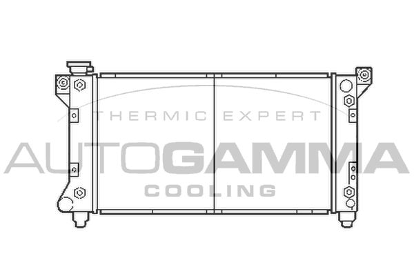 AUTOGAMMA Jäähdytin,moottorin jäähdytys 103135