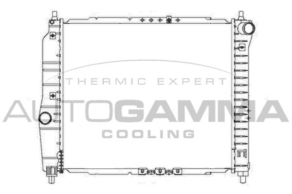AUTOGAMMA Jäähdytin,moottorin jäähdytys 103648
