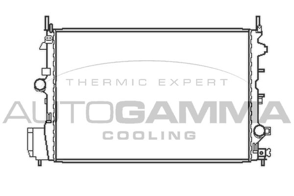 AUTOGAMMA Jäähdytin,moottorin jäähdytys 103754