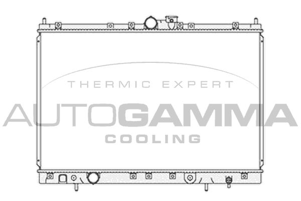 AUTOGAMMA Jäähdytin,moottorin jäähdytys 103866