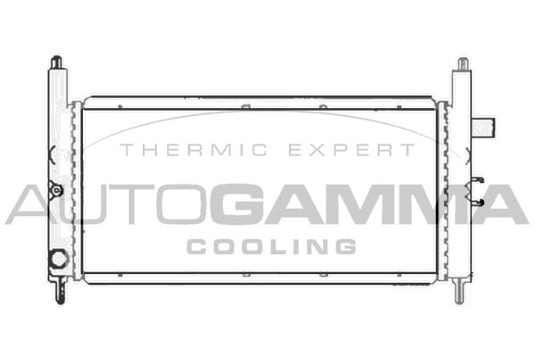 AUTOGAMMA Jäähdytin,moottorin jäähdytys 103871