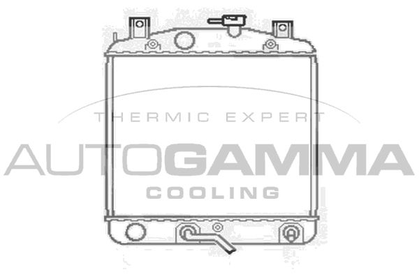 AUTOGAMMA Jäähdytin,moottorin jäähdytys 103907