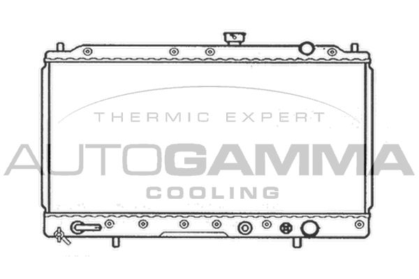 AUTOGAMMA Jäähdytin,moottorin jäähdytys 103959