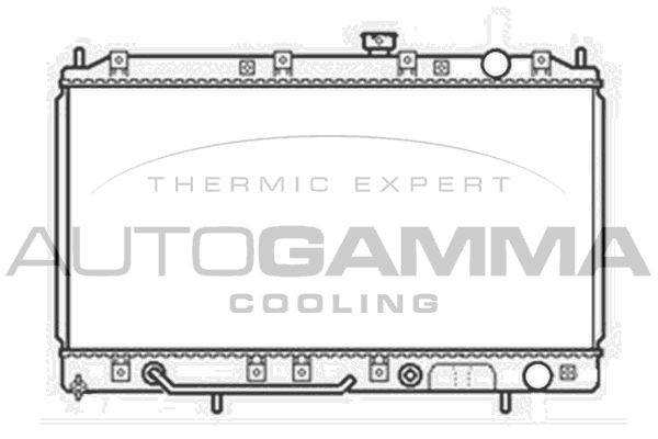 AUTOGAMMA Jäähdytin,moottorin jäähdytys 103962