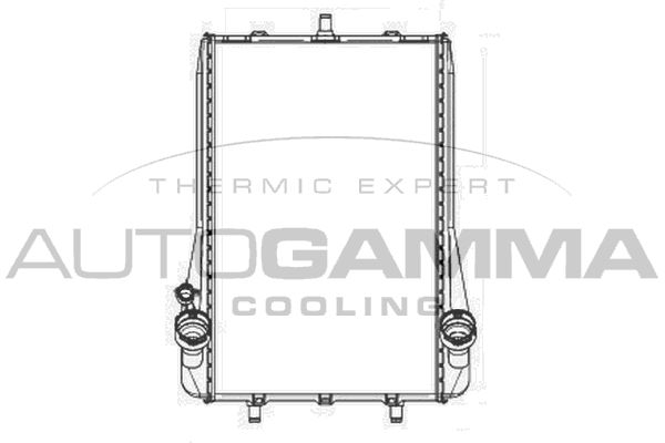 AUTOGAMMA Jäähdytin,moottorin jäähdytys 104035