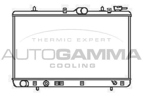 AUTOGAMMA Jäähdytin,moottorin jäähdytys 104061