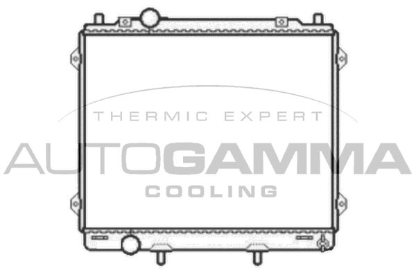 AUTOGAMMA Jäähdytin,moottorin jäähdytys 104079