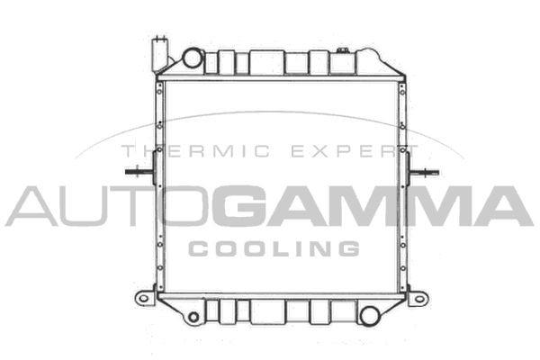 AUTOGAMMA Jäähdytin,moottorin jäähdytys 104211
