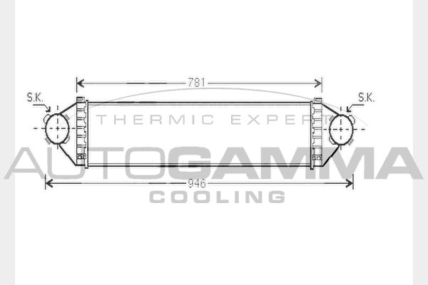 AUTOGAMMA Välijäähdytin 104328