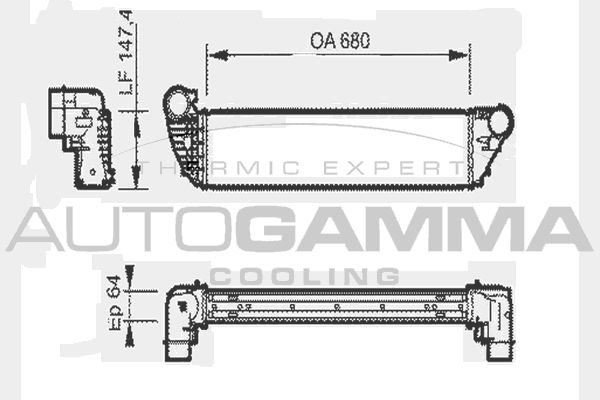 AUTOGAMMA Välijäähdytin 104413