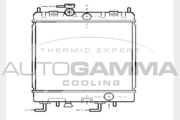 AUTOGAMMA Jäähdytin,moottorin jäähdytys 104421