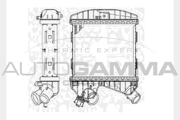 AUTOGAMMA Välijäähdytin 104487