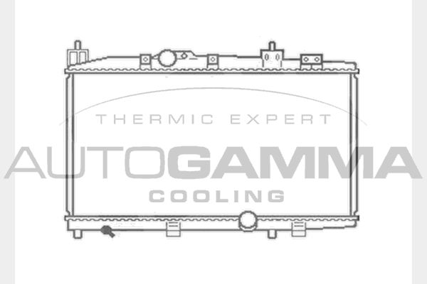 AUTOGAMMA Jäähdytin,moottorin jäähdytys 104566