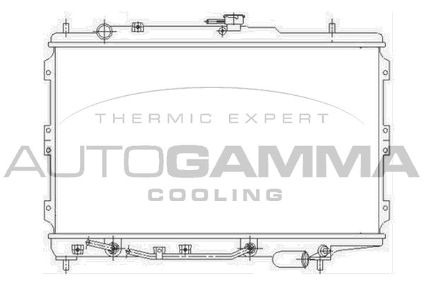 AUTOGAMMA Jäähdytin,moottorin jäähdytys 104659
