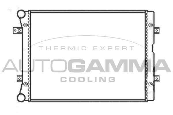 AUTOGAMMA Jäähdytin,moottorin jäähdytys 104927