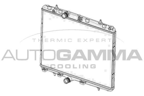 AUTOGAMMA Jäähdytin,moottorin jäähdytys 105040