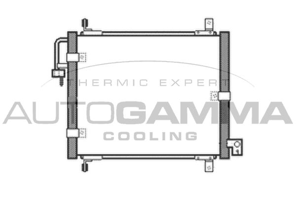 AUTOGAMMA Lauhdutin, ilmastointilaite 105041