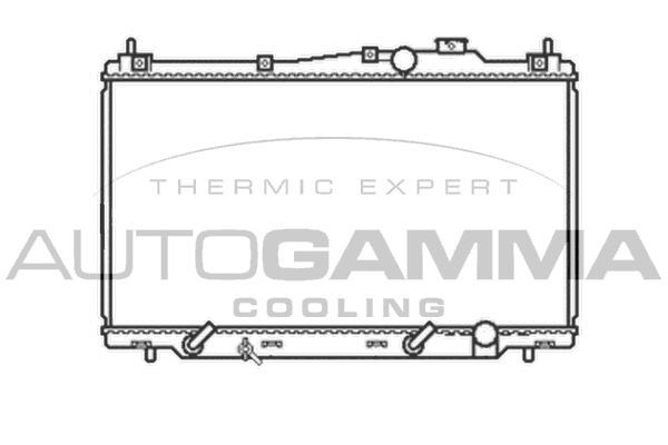 AUTOGAMMA Jäähdytin,moottorin jäähdytys 105045
