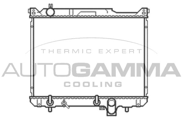 AUTOGAMMA Jäähdytin,moottorin jäähdytys 105057