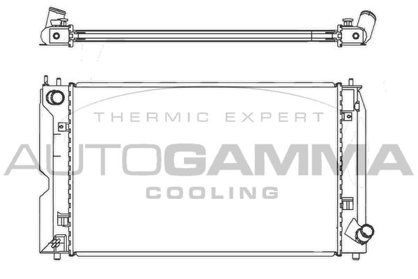 AUTOGAMMA Jäähdytin,moottorin jäähdytys 105059