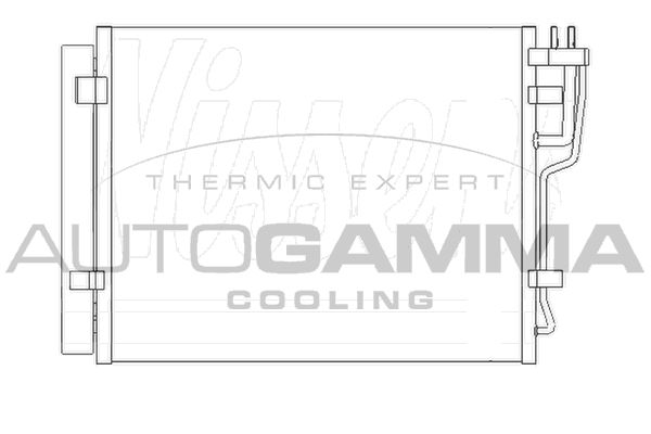 AUTOGAMMA Lauhdutin, ilmastointilaite 105075