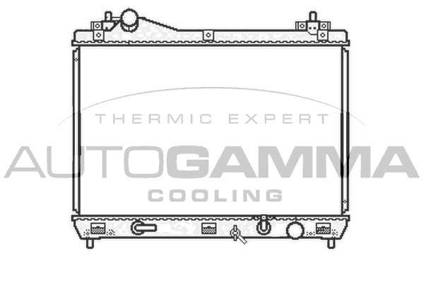 AUTOGAMMA Jäähdytin,moottorin jäähdytys 105136